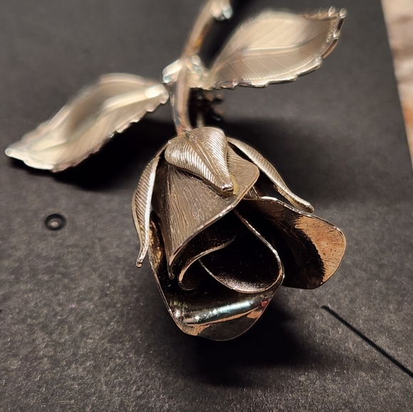 🌹 Beautiful Antique Silver Rose 🌹 - Picture 4 of 6